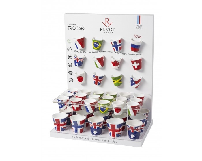I bicchieri ORIGINALI Revol Froissé bandiera
