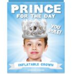 Corona Prince Princess gonfiabile per bambino/a