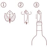 Foglia versa vino Fine Vine di Monkey Business