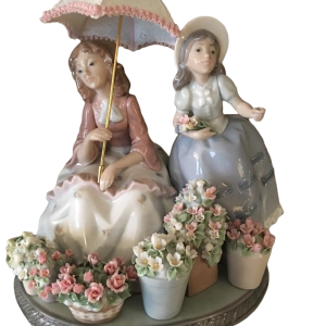 Statua Vendendo fiori di Lladrò