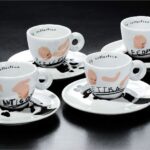 Set 4 tazze caffè Kounellis Illy Collection 2005