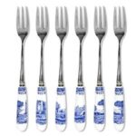 Set 6 forchettine da dolce Blue Italian di Spode