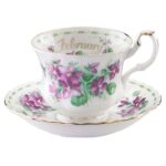 Mini Tazzine da caffè Flower Of The Month di Royal Albert