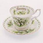 Mini Tazzine da caffè Flower Of The Month di Royal Albert