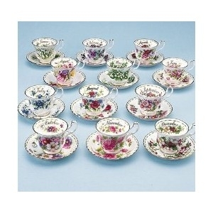 Mini Tazzina da caffè Flower Of The Month di Royal Albert