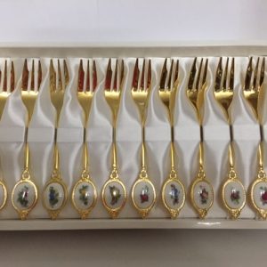 Set 12 forchette dolce Covent Garden Fruit di Royal Albert