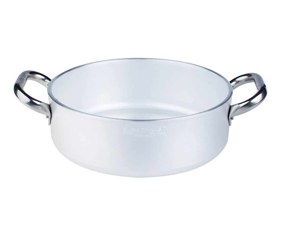 Casseruola cilindrica bassa in alluminio di Pentole Agnelli