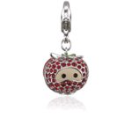 Collana Charm Tomato Swarovski con cordoncino