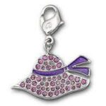 Collana Charm Summer Hat Swarovski con cordoncino