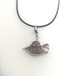 Collana Charm Summer Hat Swarovski con cordoncino