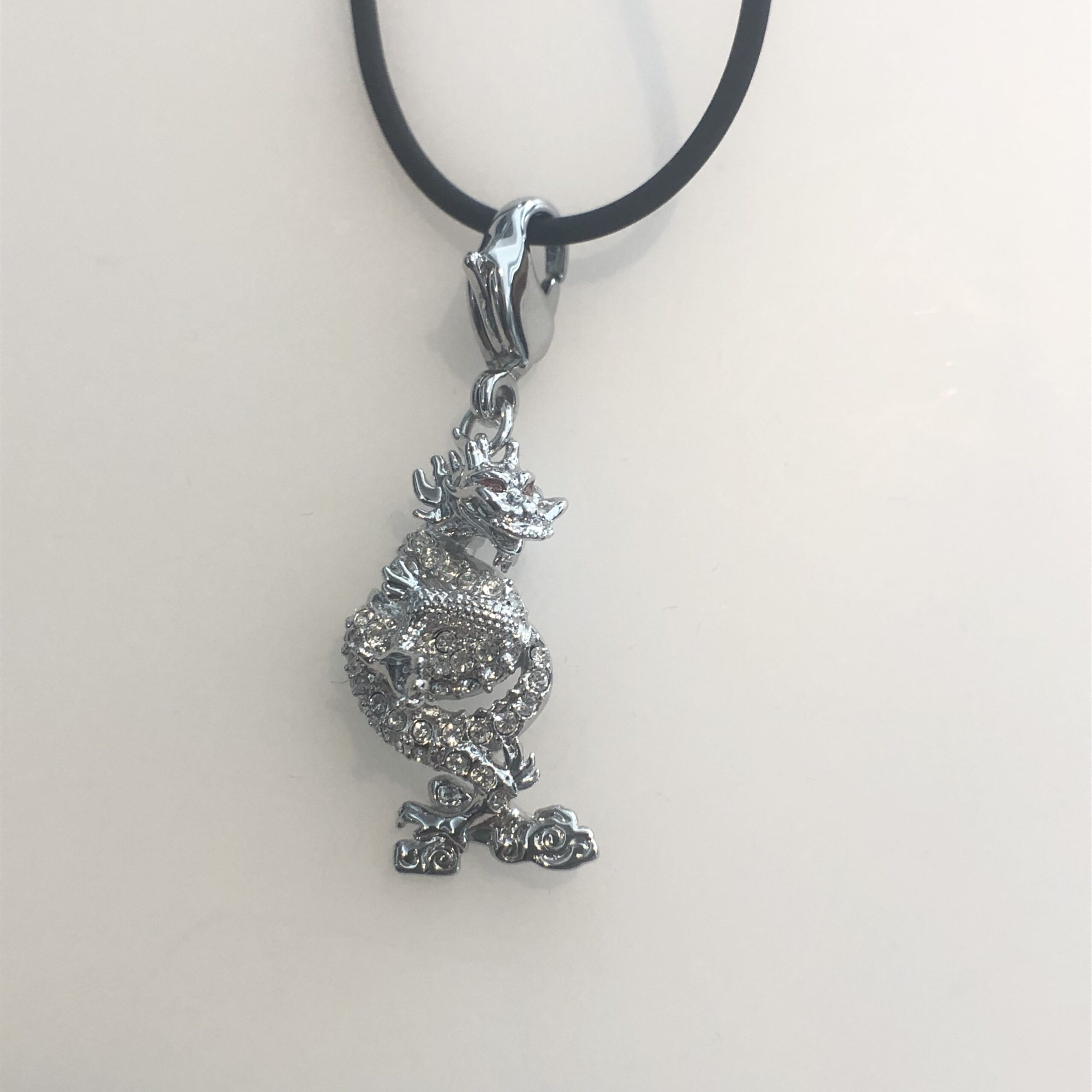 Collana Charm Dragon Swarovski con cordoncino