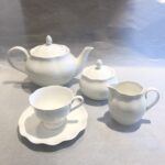 PREZZO SPECIALE: Set 6 tazze the con teiera, zuccheriera e lattiera Bridal Veil Mikasa