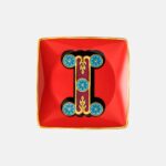 Piattino Holiday Alphabet Versace con iniziali