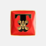 Piattino Holiday Alphabet Versace con iniziali