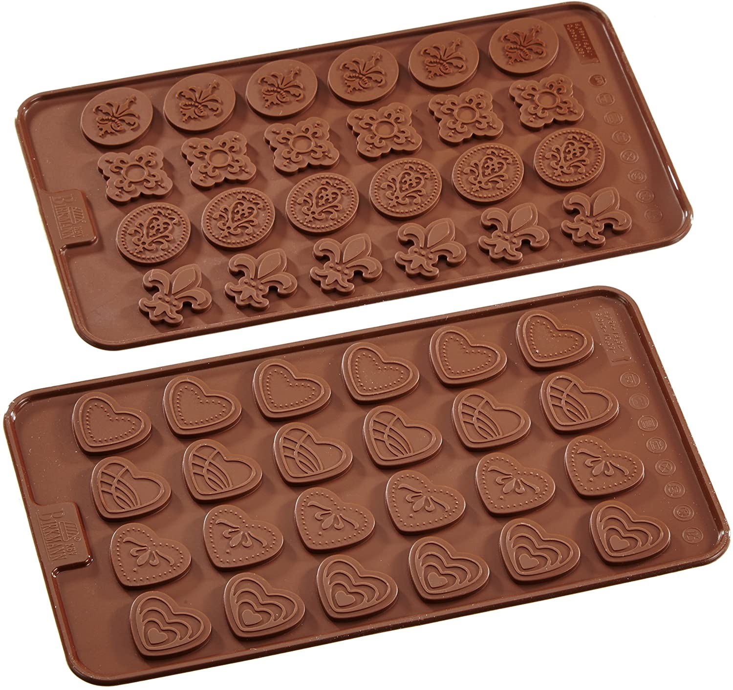 Set 2 stampi per cioccolato e praline Birkmann