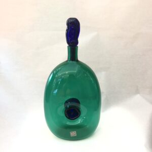 Bottiglia Verde Cenedese Vetro di Murano