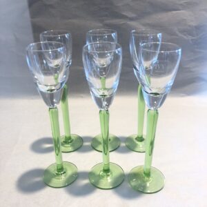 Set 6 bicchieri grappa e liquorini Dulcis Verde IVV