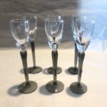Set 6 bicchieri grappa e liquorini Dulcis Grigio IVV