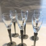 Set 6 bicchieri grappa e liquorini Dulcis Grigio IVV