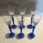 Set 6 bicchieri grappa e liquorini Dulcis Blu IVV