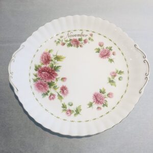 Piatto dolce con manici Flower of The Month Royal Albert