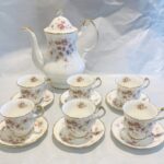 Set 6 tazze caffè con caffettiera Paragon Victorian Rose Queen