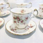 Set 6 tazze caffè con caffettiera Paragon Victorian Rose Queen